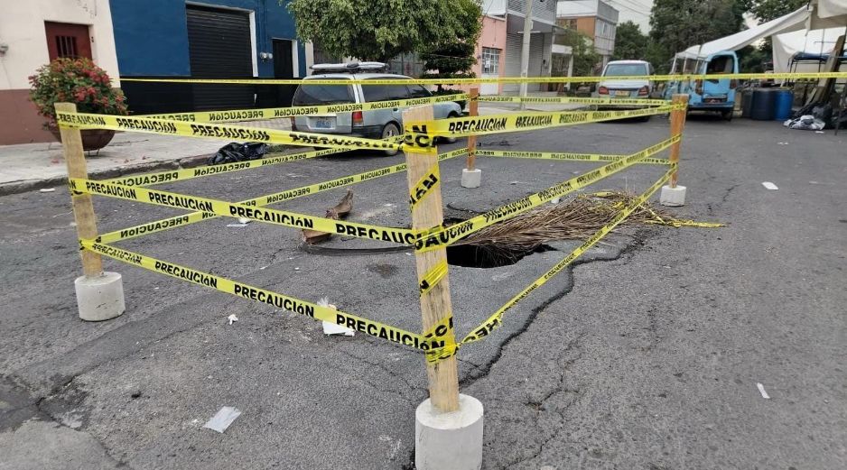 Hoy se volvieron a colocar cordones de precaución luego de que fuera retirados. CORTESÌA