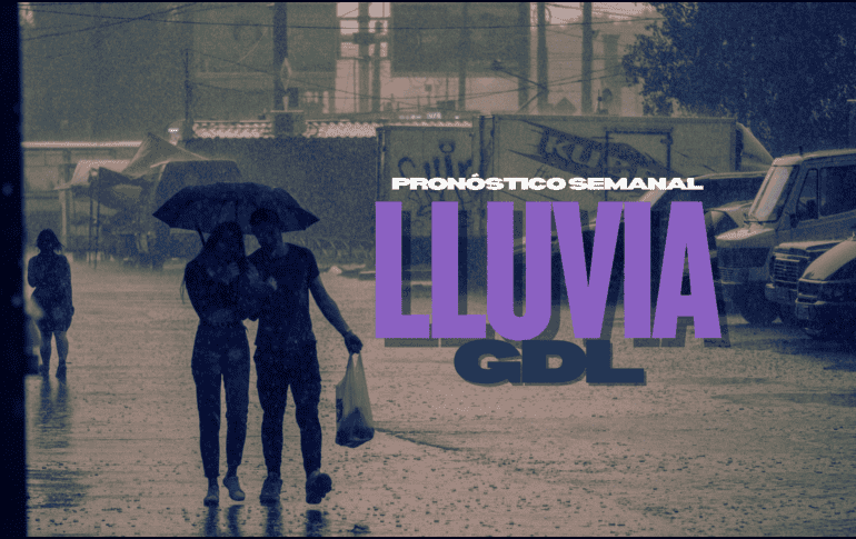 El pronóstico de lluvia es más intenso al comienzo de la semana. ESPECIAL / CANVA