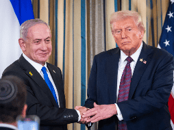 A Netanyahu los reclamos pronunciados en todos los idiomas de la ONU no parecen hacerle ruido, ya que ni bien terminó la Asamblea, este se marchó de Nueva York. EFE/EPA/JIM LO SCALZO