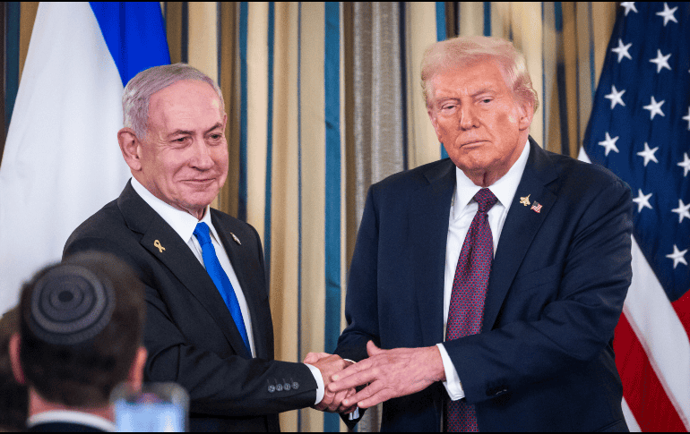 A Netanyahu los reclamos pronunciados en todos los idiomas de la ONU no parecen hacerle ruido, ya que ni bien terminó la Asamblea, este se marchó de Nueva York. EFE/EPA/JIM LO SCALZO