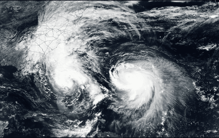Por su parte, el huracán “Humberto”, que se desplazaba por delante de “Imelda”, se disipó el miércoles tras pasar al oeste de Bermudas el martes. AP / NASA