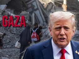Trump lanzó una especie de amenaza advirtiendo lo que podría pasar si no se acepta su propuesta de paz en Gaza. EFE / EPA / MOHAMMED SABER
