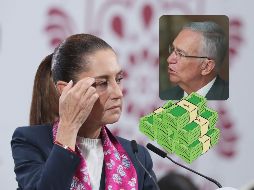 La Mandataria aseveró que fue buscada por los acreedores de Salinas Pliego para tratar el tema de aquellas deudas que el dueño de Banco Azteca tampoco ha pagado en el extranjero. YT / @aztecanoticias / EFE / M. Guzmán