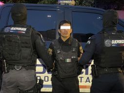 Oficiales del escuadrón motorizado 