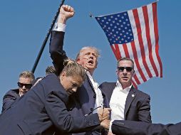 Donald Trump. El atentado con disparo que sufrió Trump durante la campaña de 2024 fue un instante clave. AP/Archivo