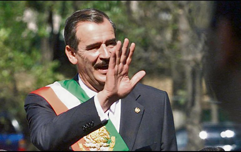 Vicente Fox, primer presidente mexicano de un partido distinto al PRI en más de 70 años.