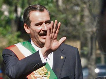 Vicente Fox, primer presidente mexicano de un partido distinto al PRI en más de 70 años.