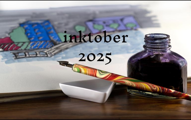 El Inktober es un fenómeno de Internet que tiene lugar cada año durante octubre, y consiste en un challenge (reto) en el que los creadores buscan viralizar sus trabajos. ESPECIAL / CANVA