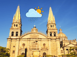 La probabilidad de lluvia baja estos días en Guadalajara y repunta ligeramente el fin de semana. ESPECIAL / CANVA