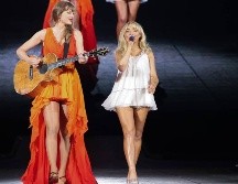 Taylor Swift sorprende con Sabrina Carpenter en la canción titular. AFP