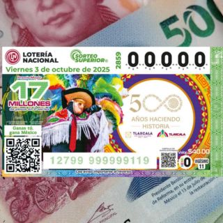 Resultados del Sorteo Superior 2859 de la Lotería Nacional del 3 de octubre