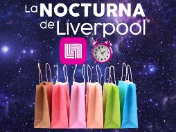 Aunque el nombre indica que se trata de un evento nocturno, el horario oficial tiene que ver con el de operación regular de las sucursales. ESPECIAL / Liverpool y CANVA