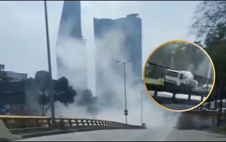 Los testigos narraron que, en cuanto notaron la expansión de la nube, muchos se retiraron de inmediato del área, recordando el accidente en Iztapalapa. X/@RaulGtzNR