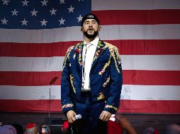 Bad Bunny marcará un hito en la historia de este evento al convertirse en el primer artista latino en actuar en solitario en un espectáculo del Super Bowl. EFE / ARCHIVO