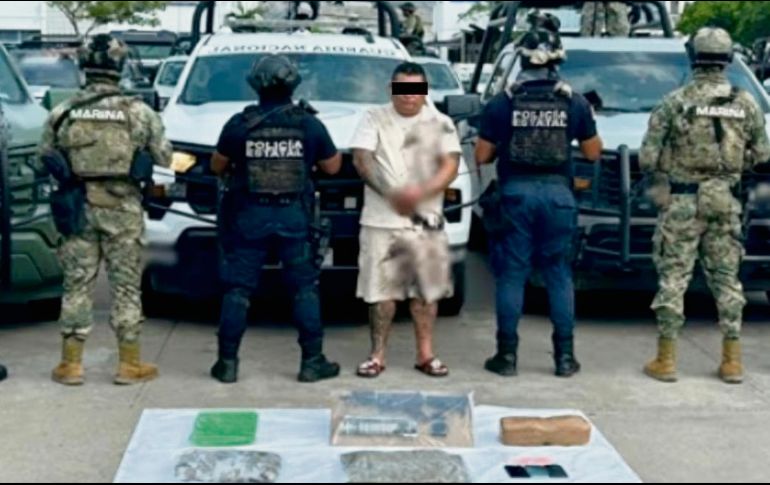 Guadalupe Luna Hernández, alias “El Coyote”, fue detenido en Villahermosa, como el brazo armado de “La Barredora”. ESPECIAL