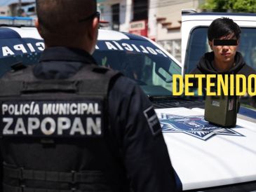 Policía de Zapopan detuvo a dos personas tras un recorrido de vigilancia en la colonia Lomas del Seminario. ESPECIAL / Policía de Zapopan