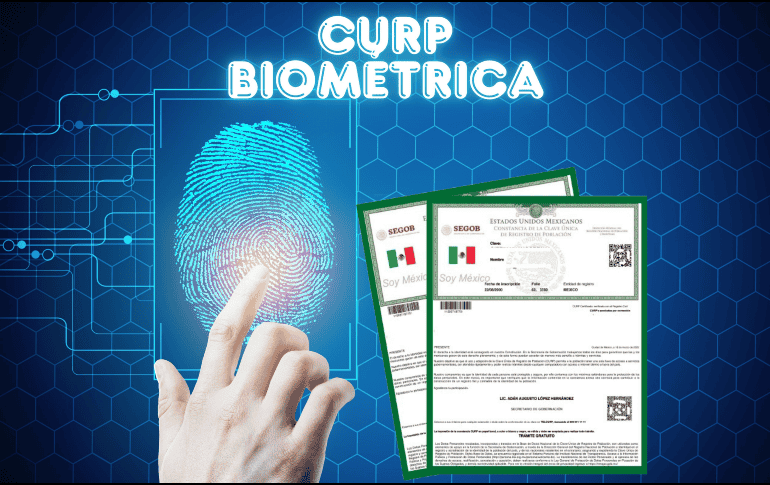 La CURP biométrica incluirá algunos elementos biométricos, como lo es una fotografía digital, el escaneo de iris y huellas dactilares. ESPECIAL / CANVA