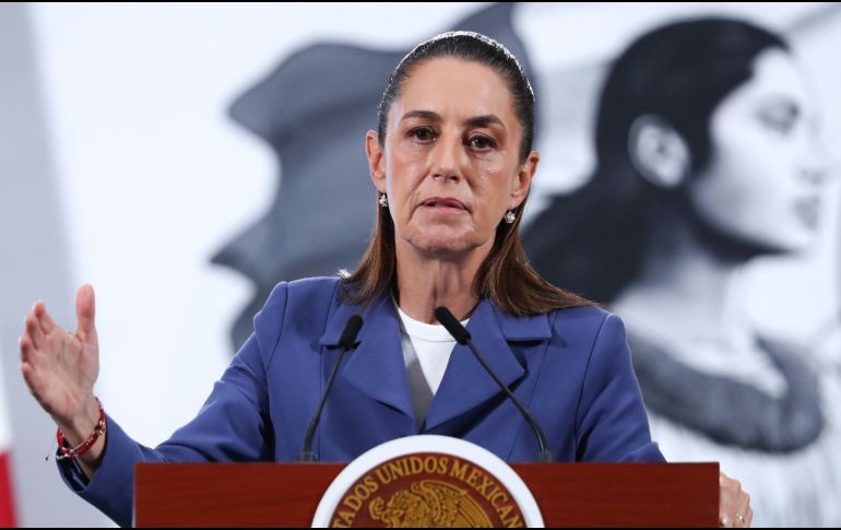 Sheinbaum insistió en que su Gobierno no tolerará la violencia en manifestaciones, aunque reiteró el respeto al derecho a la protesta. EFE/M. Guzmán