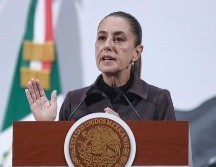 Sheinbaum señaló que Marcelo Ebrard, secretario de Economía (SE), mantiene diálogos con autoridades estadounidenses para el tema de los aranceles a vehículos pesados. SUN/ F. ROJAS