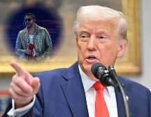 Donald Trump criticó a la NFL por elegir a la estrella puertorriqueña Bad Bunny como artista principal en el descanso del Super Bowl LX. ESPECIAL / AFP y SUN