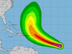 Se espera que la tormenta tropical Jerry se intensifique y alcance categoría de huracán para el miércoles. X/@NHC_Atlantic