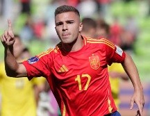 Pablo García fue el autor del único tanto del partido. EFE/A. Thomasa