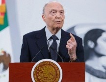 El fiscal general durante conferencia en Palacio Nacional, en la Ciudad de México, informó sobre vínculos criminales de Hernán Bermúdez Requena. EFE