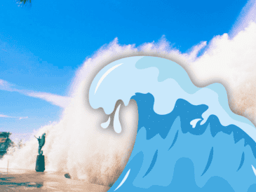 El pronóstico por el huracán "Priscilla" para este miércoles es todavía de fuerte oleaje en Jalisco. FACEBOOK / Protección Civil y Bomberos Puerto Vallarta