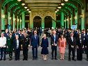 La Presidenta Claudia Sheinbaum encabezó en Palacio Nacional la reunión con empresarios del Foro Económico Mundial. ESPECIAL