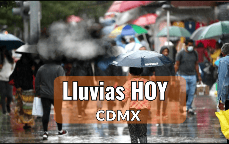 De acuerdo con el pronóstico del clima de hoy, 9 de octubre, se prevé lluvias aisladas en CDMX. SUN/ ARCHIVO
