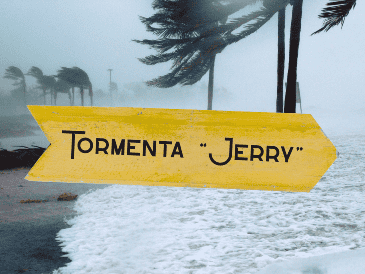 “Jerry” se encontró a unos 571 kilómetros al este-sureste de las Islas de Barlovento. ESPECIAL / Canva