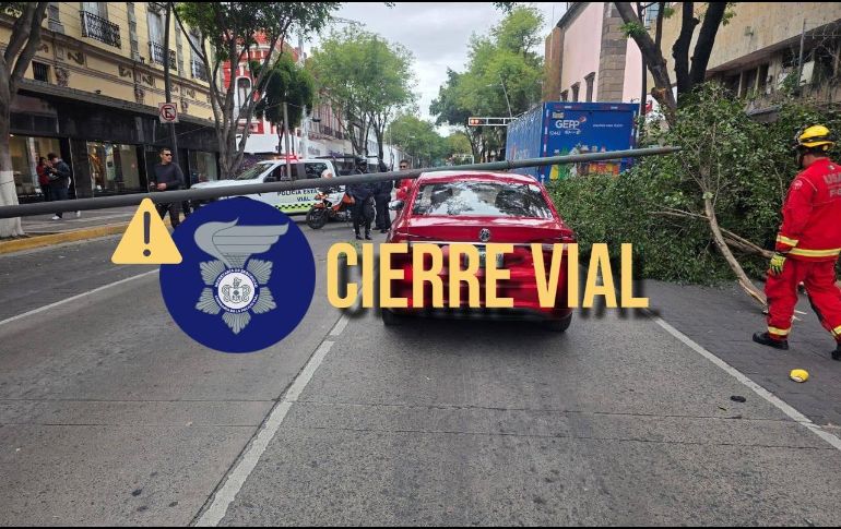 Policía Vial Jalisco atiende varios incidentes en el Centro Histórico de Guadalajara y sus alrededores. ESPECIAL / Facebook Policía Vial Jalisco