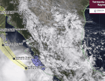 De acuerdo con el último reporte, el centro del sistema se ubicaba a 100 kilómetros al suroeste de Manzanillo. ESPECIAL/SMN