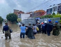 Poza Rica, Veracruz. Claudia Sheinbaum sostuvo una reunión virtual con los gobernadores de Veracruz, Puebla, Hidalgo, San Luis Potosí, Querétaro y Guerrero para atender la emergencia por las lluvias. SUN