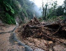 Continúan las afectaciones en el estado de Hidalgo a causa de las intensas lluvias, las cuales han generado derrumbes, daños en caminos, caída de infraestructura y la desaparición de varias personas. AFP / A. Estrella