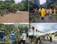 SICT reportó 1.056 kilómetros de la red carretera federal con afectaciones. EFE