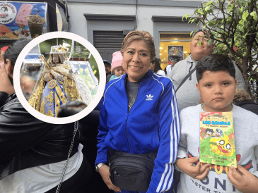 Griselda  señaló que desde las 6:30 horas llegó a la Catedral de Guadalajara para esperar la salida de la Virgen de Zapopan. EL INFORMADOR/ J. ACOSTA
