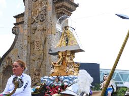 No faltaron las palomas blancas que acompañaron la llegada de la virgen a la Basílica de Zapopan. EL INFORMADOR / J. Acosta