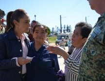 Sheinbaum destacó que, actualmente, el clima permite avanzar más rápido y hacer puentes aéreos hacia las comunidades que aún se encuentran aisladas. ESPECIAL / GOBIERNO DE MÉXICO