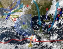 Estas precipitaciones se concentrarán principalmente en el norte, occidente, centro, sur y sureste del país. ESPECIAL/ SMN.