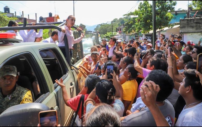 La Presidenta de México, Claudia Sheinbaum Pardo, anunció el inicio de censos para atender a las personas afectadas por las recientes lluvias en el estado de Puebla. CORTESÍA