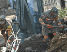 Este domingo intensificaron las labores de limpieza, desazolve y sanitización en calles, viviendas, escuelas y espacios públicos. ESPECIAL