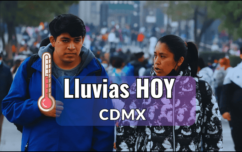 De acuerdo con el pronóstico del clima de hoy, 13 de octubre, se prevé cielo mayormente nublado con lluvias aisladas en CDMX. SUN/ ARCHIVO