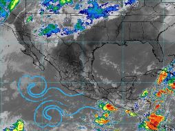 Por otro lado, la onda tropical número 37 se desplazará sobre el occidente del país. ESPECIAL / SMN