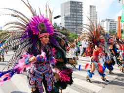 Cada 13 de octubre, las y los danzantes se congregan en el Centro de Zapopan para agradecer y festejar el éxito de la Romería. EL INFORMADOR/J. Acosta