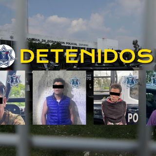 Policía de Zapopan detiene a cuatro sujetos en cuatro colonias del municipio