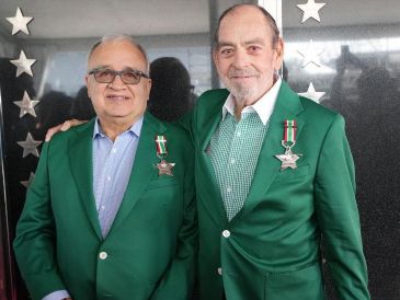 El piloto tapatío Tomás López Rocha y el ingeniero Gustavo del Campo fueron incorporados al Muro de Honor del Deporte Motor en México. CORTESÍA.