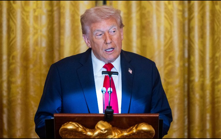 Trump amenazó con entrar en Gaza si Hamás mantiene los ataques violentos en el territorio. EFE/J. LO SCALZO