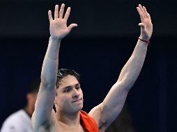 Osmar Olvera, de 21 años, fue nominado en clavados junto al australiano Cassiel Rousseau, el ucraniano Oleksii Sereda y los chinos Yuan Cao y Zongyuan Wang, a quienes el mexicano derrotó en el Mundial de Deportes Acuáticos de Singapur 2025. AFP / ARCHIVO