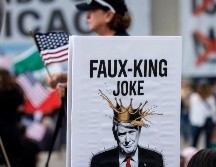 Hoy salieron a manifestarse grupos sindicales y migrantes, entre otros, contra distintas acciones de Trump, entre ellas las medidas antiinmigrantes. EFE / EPA / CRISTOBAL HERRERA-ULASHKEVICH